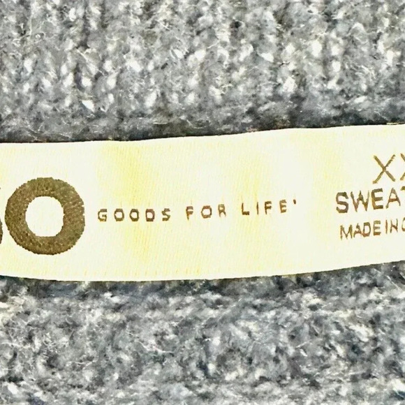 NWT SO GOODS FOR LIFE Juniors Long Sleeve V-Neck Pullover Blue Sweater Size XXL - Picture 10 of 12